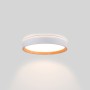 Plafonnier LED rond CCT réglable sur 3 températures différentes de 3000-6000ºK 24W - Effet bois - Ø40cm
