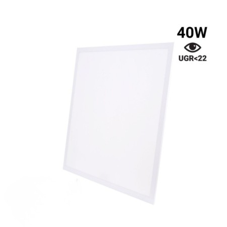 Panneau encastré Backlit à LED 60x60cm - 40W - 100lm/W - Driver flicker free - UGR22 - IP40
