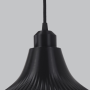 Suspension « Vita » Noir/Rosace de plafond noire/Câble noir