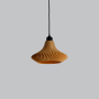 Suspension « Vita » Beige/Rosace de plafond noire/Câble noir