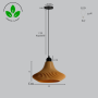 Suspension Vita beige – Luminaire design moderne et câble réglable