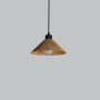 Suspension « Colt », rosace beige/noire/câble noir