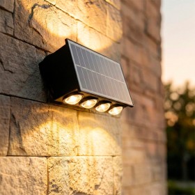 Applique murale solaire LED 3W - batterie 3,7V - IP65