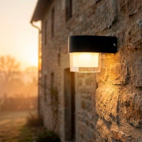 Applique murale solaire LED - panneau 0,5W - batterie 3,7V - IP65