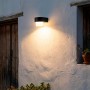 Applique murale solaire LED - panneau 0,5W - batterie 3,7V - IP65