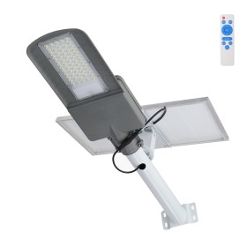 Lampadaire solaire LED 100W 5000K Panneau 6V 25W Batterie 20Ah Capteur crépusculaire / Télécommande