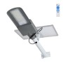 Lampadaire solaire LED 100W 5000K Panneau 6V 25W Batterie 20Ah Capteur crépusculaire / Télécommande
