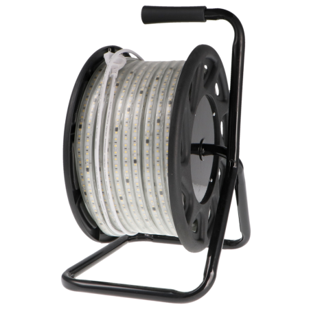 Rouleau de bande LED SMD 220 V, 15 W/m, 1500 lm/m, avec bobine - 50 mètres