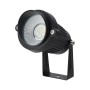 Projecteur LED de jardin avec piquet 5W 60º IP65 RGBW Finition noire avec télécommande