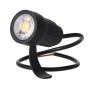 Projecteur LED de jardin avec piquet 5W 60º IP65 3000K Finition noire