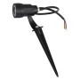 Projecteur LED de jardin avec piquet 5W 60º IP65 3000K Finition noire