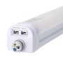 Réglette LED intégrée étanche Philips IP66 connectable 120 cm puissance variable (20/28/36W) - CCT réglable de 3000K à 6000K
