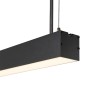 Luminaire Linéaire LED Philips 2835 60Cm 20W 2700ºK IP40 Finition Noire