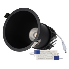 Spot encastré rond LED 30W 90lm/W, UGR15, CRI95, Driver Lifud 50 000 heures