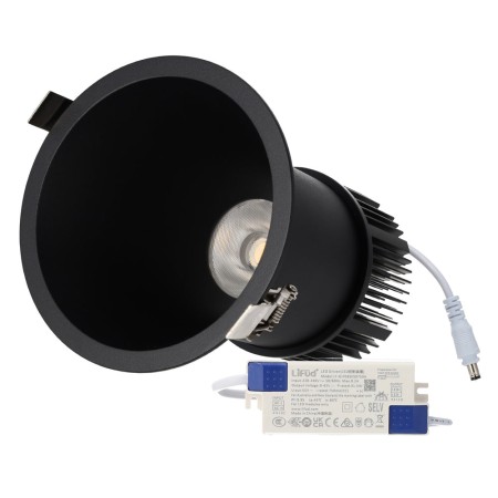 Spot encastré rond LED 30W 90lm/W, UGR15, CRI95, Driver Lifud 50 000 heures