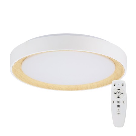 Plafonnier LED rond 36W - CCT réglable sur 3 températures différentes de 3000-6000ºK - avec Télécommande - Finition blanche