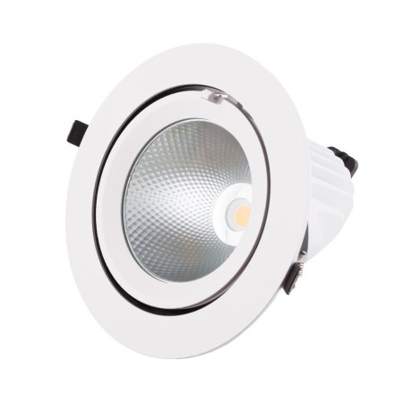 Spot LED Downlight encastrable circulaire 40W 6000Lm Orientable 40 000H