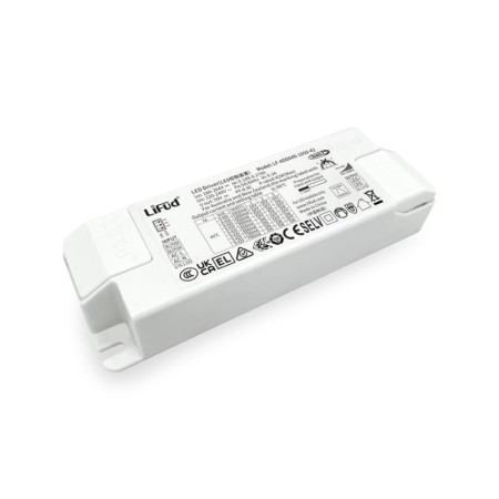 Driver Lifud 40W - Sortie 9-40 V 700-1050 mA Gradable DALI/PUSH - IP20