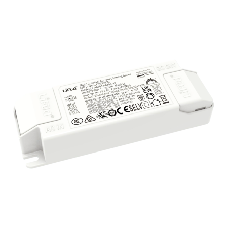 Driver Lifud 40W - Sortie 25-38 V 750-1050 mA - Gradable - Coupure de courant descendante - IP20