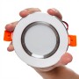 Spot Downlight LED encastrable circulaire 5W 400Lm Anneau Argenté 40 000H