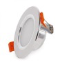 Spot Downlight LED encastrable circulaire 5W 400Lm Anneau Argenté 40 000H