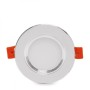 Spot Downlight LED encastrable circulaire 5W 400Lm Anneau Argenté 40 000H