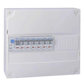 IKEPE Tableau électrique pré-équipé à vis 1 rangée 1ID 40A 6 disjoncteurs
