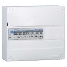 IKEPE Tableau électrique pré-équipé à vis 1 rangée 1ID 63A 6 disjoncteurs