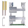 IKEPE Tableau électrique pré-équipé à vis 2 rangées 2ID 40A 7 disjoncteurs