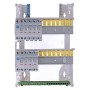 IKEPE Tableau électrique pré-équipé à vis 2 rangées 2ID 40A 7 disjoncteurs