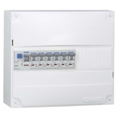 IKEPE Tableau électrique pré-équipé auto 1 rangée 1ID 63A 6 disjoncteurs