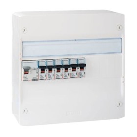 Tableau électrique pré-équipé auto 1 rangée 1ID 40A 6 disjoncteurs avec composants Legrand