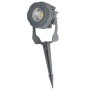 Projecteur LED 10W IP65 2700K avec piquet pour jardin - finition grise