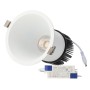 Spot LED encastré rond 10W 90 lm/W - IRC95, driver Lifud, durée de vie 50 000 heures