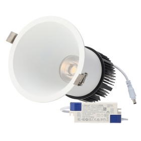 Spot LED encastré rond 10W 90 lm/W - IRC95, driver Lifud, durée de vie 50 000 heures