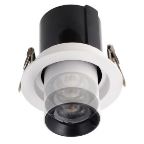 Spot Downlight LED rond orientable 10W IRC90 90 lm/W, driver Lifud 50 000 h