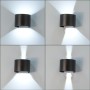 Applique Murale Extérieure LED 2x5W 100Lm/W IP65 Noir
