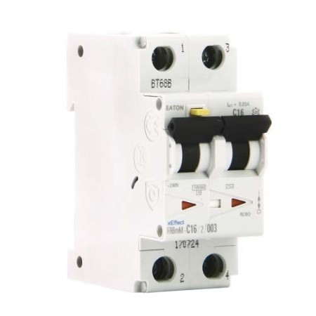 EATON Disjoncteur différentiel bipolaire 16A 30mA type AC 230V