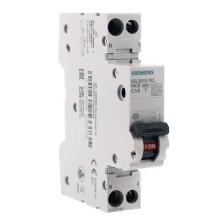 SIEMENS Disjoncteur 10A Ph+N Courbe C 4.5kA 230V