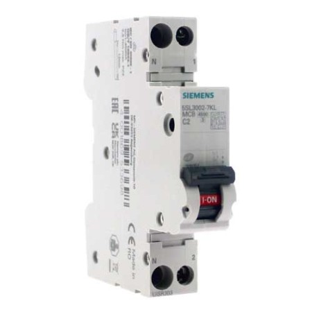 SIEMENS Disjoncteur 2A Ph+N Courbe C 4.5kA 230V