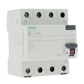 Interrupteur différentiel tétrapolaire SIEMENS 63A 30mA type AC
