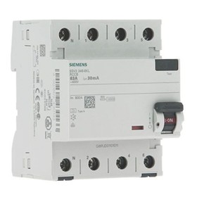 Interrupteur différentiel tétrapolaire SIEMENS 63A 30mA type A