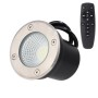 Projecteur LED encastrable de jardin 5W - CCT réglable sur 3 températures différentes de 2700-6000ºK - IP65 - télécommande