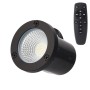Projecteur LED encastrable de jardin 5W CCT réglable sur 3 températures différentes de 2700-6000ºK - IP65 - télécommande - Noir