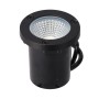 Projecteur LED encastrable de jardin 5W CCT réglable sur 3 températures différentes de 2700-6000ºK - IP65 - télécommande - Noir