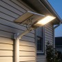 Lampadaire solaire avec panneau et télécommande - 200 W - 6500 K - IP65