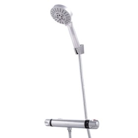 Ensemble de douche en laiton / zinc - ABS, chrome, eau chaude-froide, deux poignées