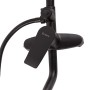 Ensemble de douche en laiton/zinc - acier inoxydable - ABS, noir, eau chaude/froide, levier unique
