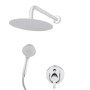 Ensemble de douche en laiton / zinc - Acier inoxydable - ABS, Chrome, eau chaude-froide, levier unique