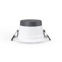Spot Downlight LED rond IP44 puissance réglable 10W/15W/20W - CCT réglable sur 3 températures de 3000-6500ºK - Découpe Ø 150mm